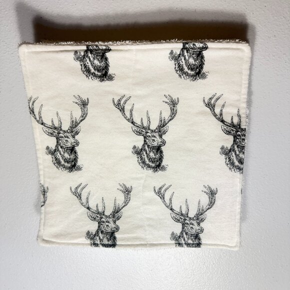 Eco Reusable Kitchen Towels Set | Soft Washable Non-Paper Cloths Deer Pattern - Picture 3 of 4